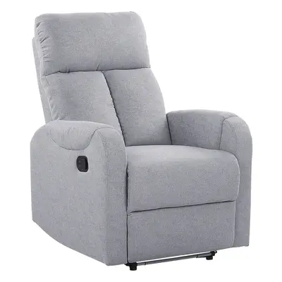 Recliner Chair SOMERO Fabric Grey