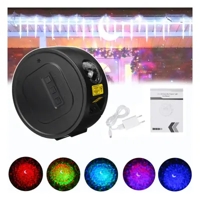 USB LED Star Projector Night Light Colors Ocean Wave Galaxy Projection Lamp