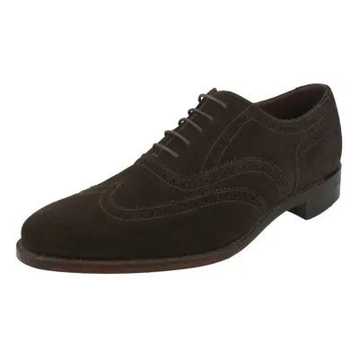 (UK 7, Dark Brown (Brown)) Mens Loake Evolution Line Smart Brogues Bailey - G Fit