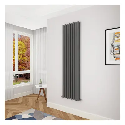 Clearance Sale Oval Column Radiator Double Anthracite 1800x472mm