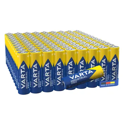 VARTA Industrial Pro AA Mignon Alkaline Batteries LR6 - 100-pack, Made in Germany