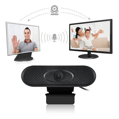 1080P HD USB Webcam Conference Live Manual Focus Computer Camera Built-in Omni-directional Micph