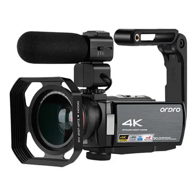 Digital Camcorder HD 4K inch IPS Touch Screen Vlog DV Camera IR Night Vision 2.4G WIFI 16X Digit