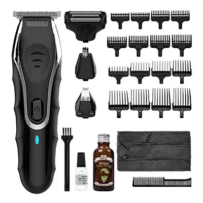 Wahl Beard Trimmer Aqua Blade 10-in-1 Hair Trimmer with Beard Oil ml, Stubble Trimmer, Male Groo