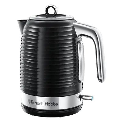 (Black, Kettle) Russell Hobbs Inspire Electric Fast Boil Kettle, W, 1.7 Litre, Black with Chrome