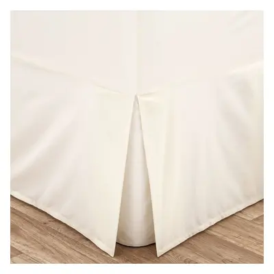 Catherine Lansfield Non Iron Percale King Valance Sheet - Cream