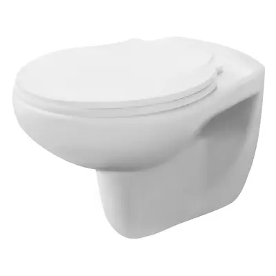 Contemporary Bathroom Wall Hung Toilet Pan , 390mm x 355mm, White