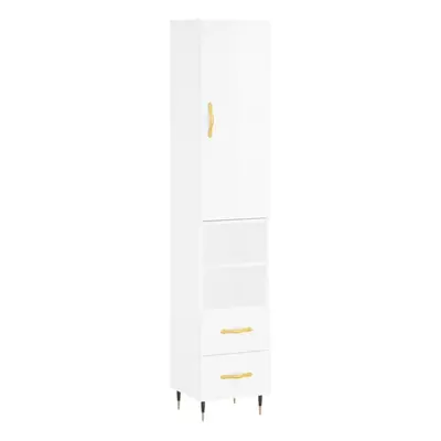 (high gloss white, drawers shelves) vidaXL Highboard Sideboard Storage Cabinet Home Side Cabinet