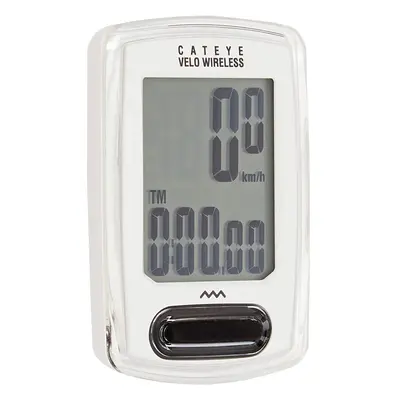 Cateye White Wireless Bike Odometer