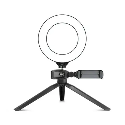 (16cm, Without Phone Clip) LED Ring Light Stand 3200K-5800K Dimmable Lamp for Selfie Video Photo