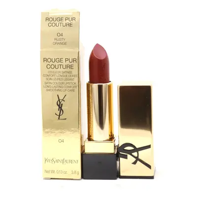 (O4 Rusty Orange) Yves Saint Laurent Rouge Pur Couture Satin Colour Lipstick 0.13oz New With Box