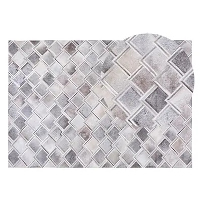 Cowhide Area Rug x cm Grey AGACLI