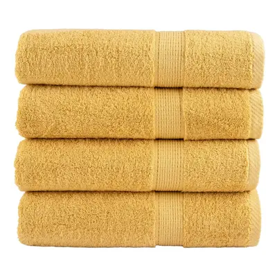 (gold, x cm/ pcs) vidaXL Premium Sauna Towels Guest Bath Towel pcs Gold 600gsm 100% Cotton