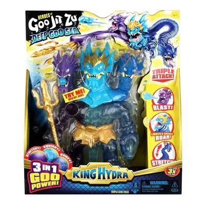 Heroes of Goo Jit Zu Deep Goo SEA KING HYDRA Figure With Triple Attack Light And Sound