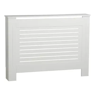 ( White, Medium) Modern Wooden Radiator Cover MDF Grill Shelf Cabinet Furniture