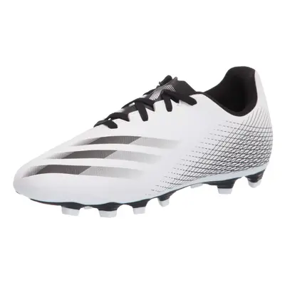 adidas Boy's X GHOSTED.4 Soccer Shoe White/Black/Silver Little Kid