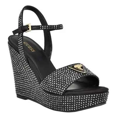 Guess Women's HIPPA Heeled Sandal Black 6.5