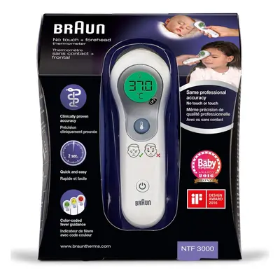 Braun No Touch + forehead thermometer, NTF3000