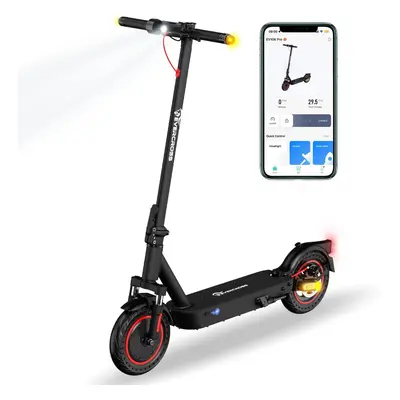 (HITWAY EV10K PRO Electric Scooter App Control, 10'' Foldable 500W E Scooter Adults) Electric Sc