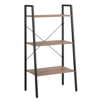 (dark brown, x x cm) vidaXL Standing Shelf Storage Organiser Shelf Rack Ladder Shelf Bookshelf