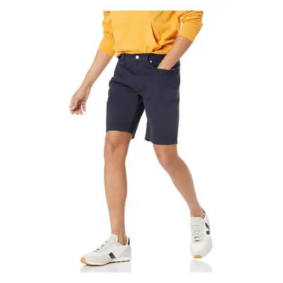 Mens Straight-Fit Inseam Stretch 5-Pocket Shorts, Midnight Blue