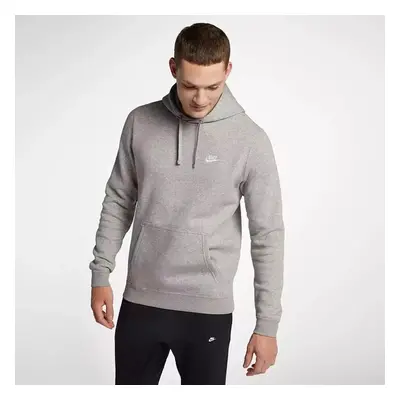 (Grey, Large) Nike Mens Club Hoodies Pullover Fleece