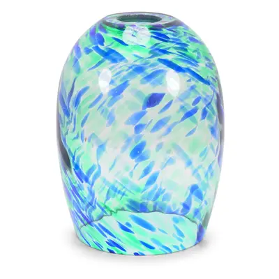 ValueLights India Green Confetti Glass Easy Fit Lamp Shade with Bulb