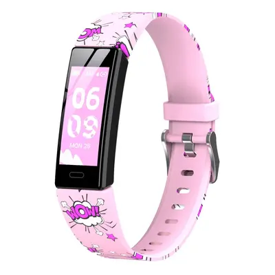 (Pink) 0.69 inch IPS Screen Heart Rate Blood Pressure Monitor Life Reminder Multi-Sport Modes IP