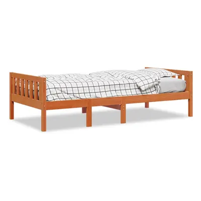 (wax brown, x cm) vidaXL Children's Bed without Mattress Wax Solid Wood Pine