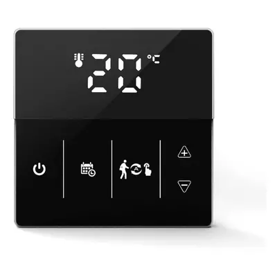 (Black, 16A) WiFi Intelligent Floor Water Heating / Boiler Temperature Controller Mobile Phone A