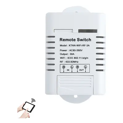 High Power WIFI Smart Switch 433MHz Receiver Smart Home Gadgets Wireless Remote Control Switch A