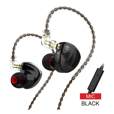 (With Mic) In Ear Earphone Eight-Unit Balanced Armature Pure Moving Iron Hi-Fi Fever Monitor Ear