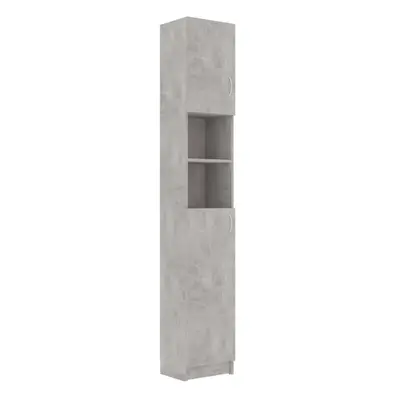 vidaXL Bathroom Cabinet Concrete Grey Engineered Wood Home Indoor Washer Rack