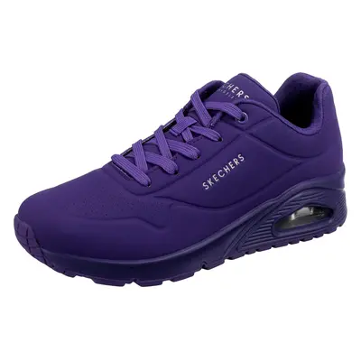 Skechers Women's Uno-Night Shades Sneaker Purple Wide