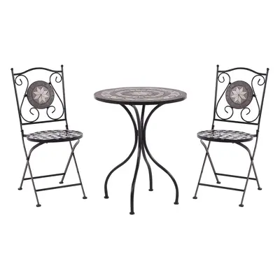 Bistro Set CARIATI Metal Black