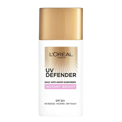 Loreal Paris UV Defender Instant Bright Daily Anti-Ageing Sunscreen SPF 50+ with Niacinamide Whi