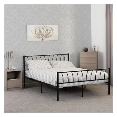 Harlow 4ft6 Double Metal Bed Black