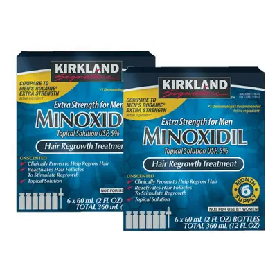 (12 Month Supply) Kirkland Signature Minoxidil Topical Solution Months Supply