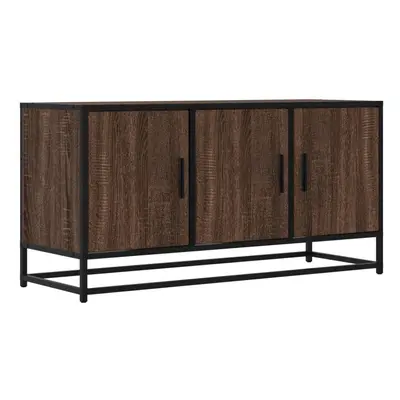 (brown oak) vidaXL TV Cabinet TV Stand Media TV Unit Engineered Wood and Metal