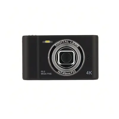 (Black) Vintage HD Digital Camera, Portable Travel & Home Use, Mini Dual Front & Rear Selfie Cam