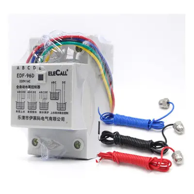 Din Rail Mount Float Switch Auto Water Level Controller with Probes,AC220V 5A