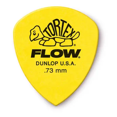 Jim Dunlop Tortex Flow Standard .73mm Guitar Picks (558R.73) Yellow