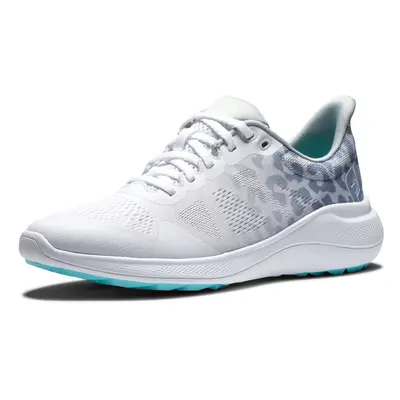 FootJoy Women's FJ Flex Golf Shoe White/Grey/Leopard