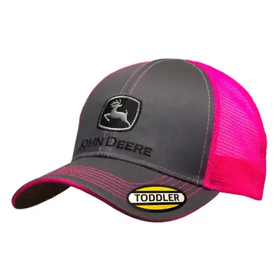 John Deere Toddler/Kids Mesh Back Cap (Charcoal/Pink)