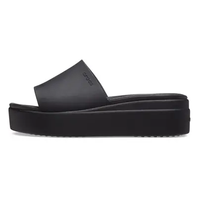 Crocs Women's Brooklyn Platform Slides Sandal Black Numeric_10