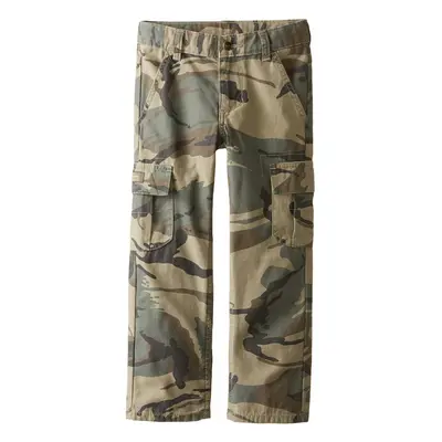 Wrangler Authentics Boys Classic Cargo Pant Olive Camo Husky