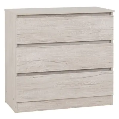 Malvern Drawer Chest in Beige Urban Snow Finish Recessed Handles