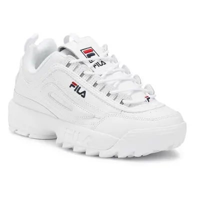 (UK 10) Fila Disruptor II Premium Womens White Trainers