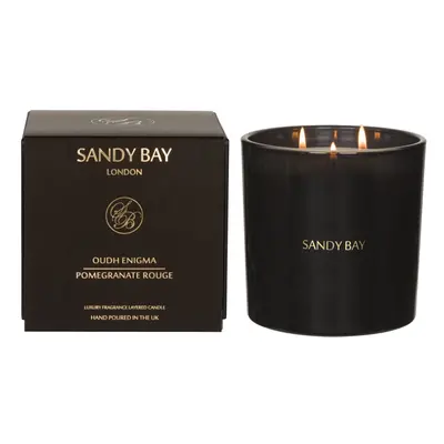 Sandy Bay London Fragrance Layered Wick candle - Oudh Enigma/Pomegranate Rouge