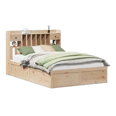 (natural, x cm) vidaXL Bed Frame without Mattress Solid Wood Pine